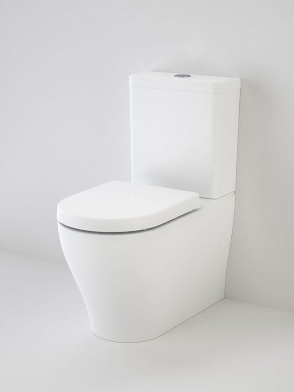 Caroma Luna Wall Faced Close Coupled Back Entry Toilet Suite Soft Close Seat White (4 Star)