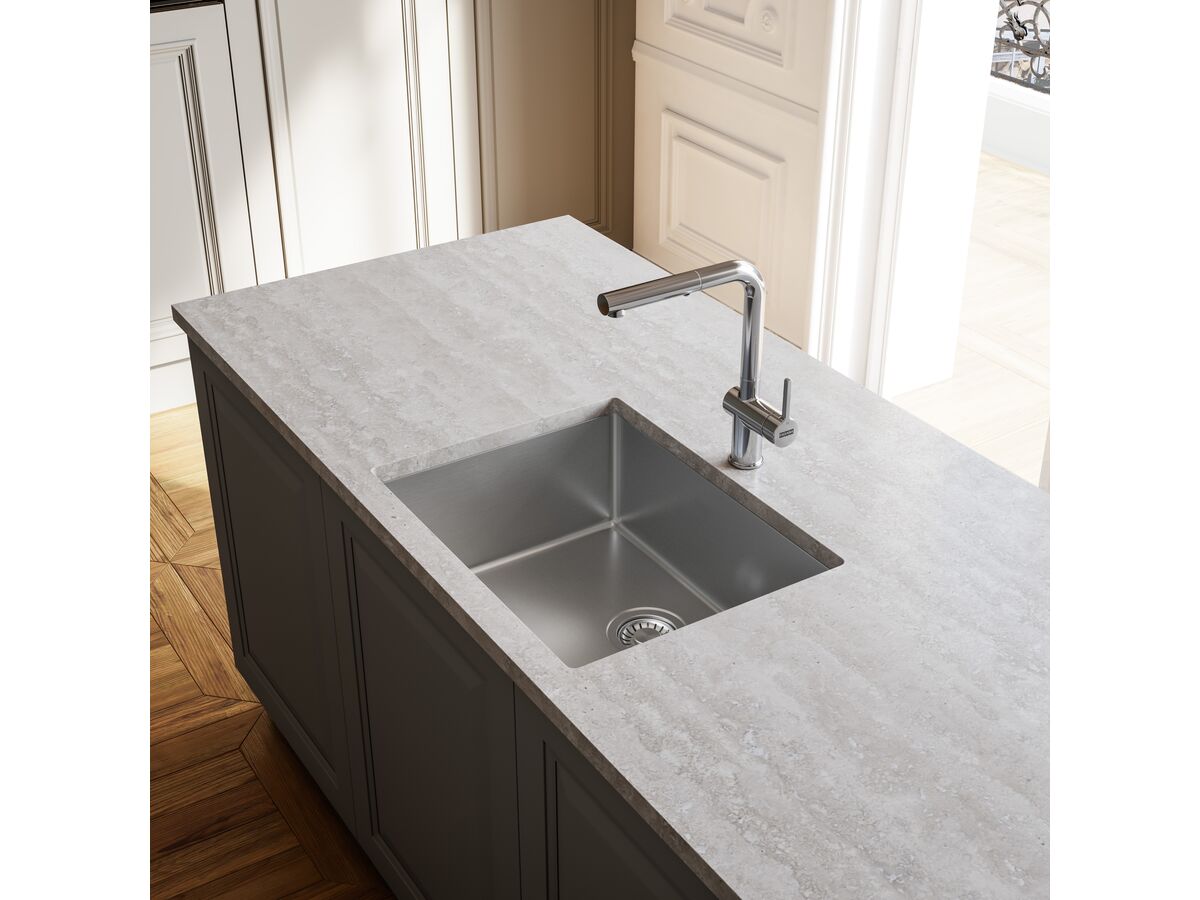 Franke Bow Extended Single Bowl Sink 500mm Stainless Steel - Image 3