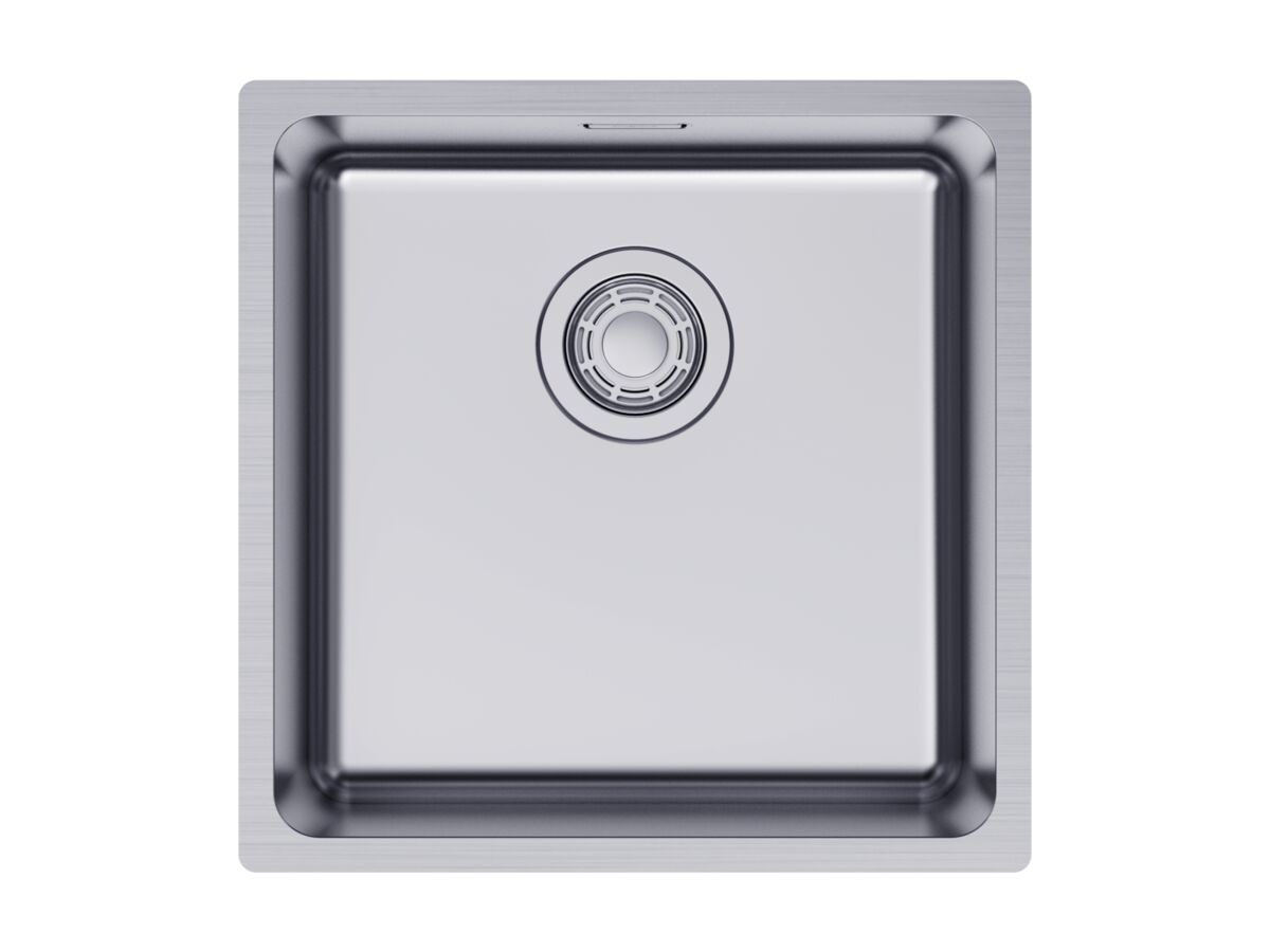 Memo Oscar Inset/Undermount Single Bowl Sink 400mm Overflow No Taphole