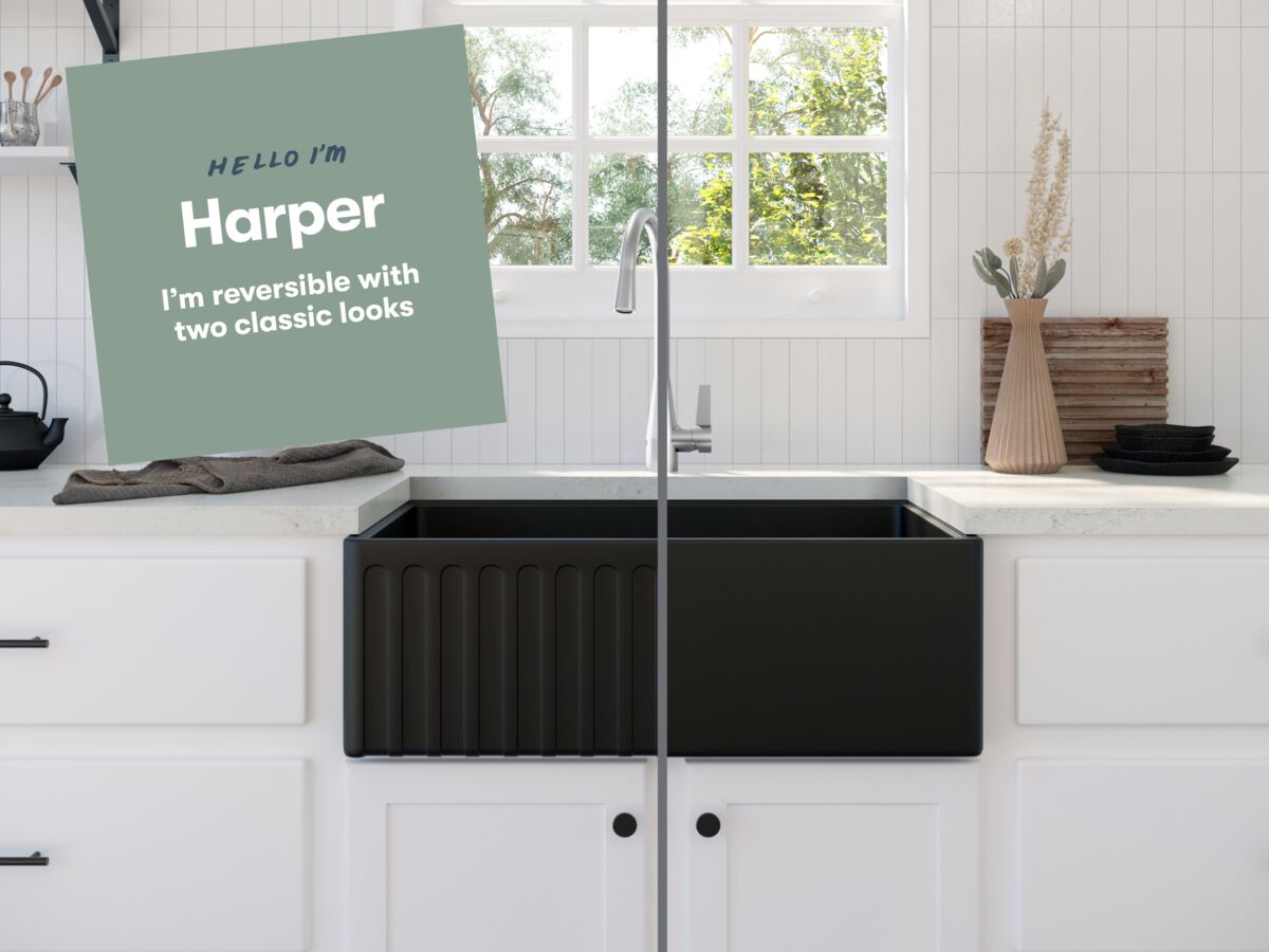 Memo Harper 1 3/4 Butler Sink Fireclay White - Image 7