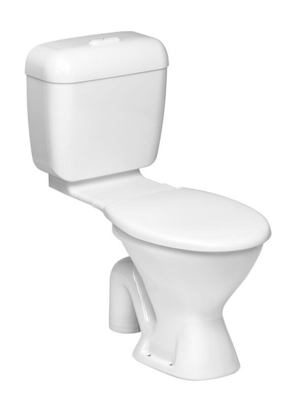 Base Link Toilet Suite S Trap with Seat White (4 Star)