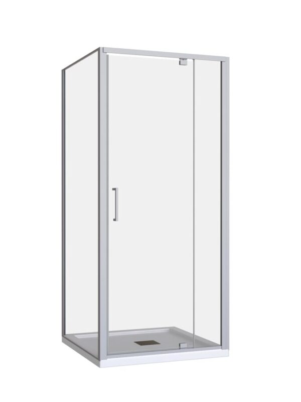 Base MK2 Shower Screen & Shower Base with Centre Outlet 900mm x 900mm Chrome