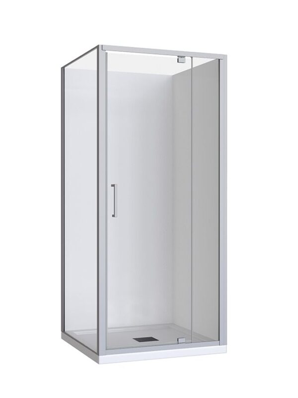 Base MK2 Shower System with Centre Outlet 900mm x 900mm White & Chrome
