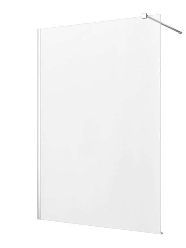 Kado Lux Fixed Shower Screen Panel and Wall Support 1400mm Chrome