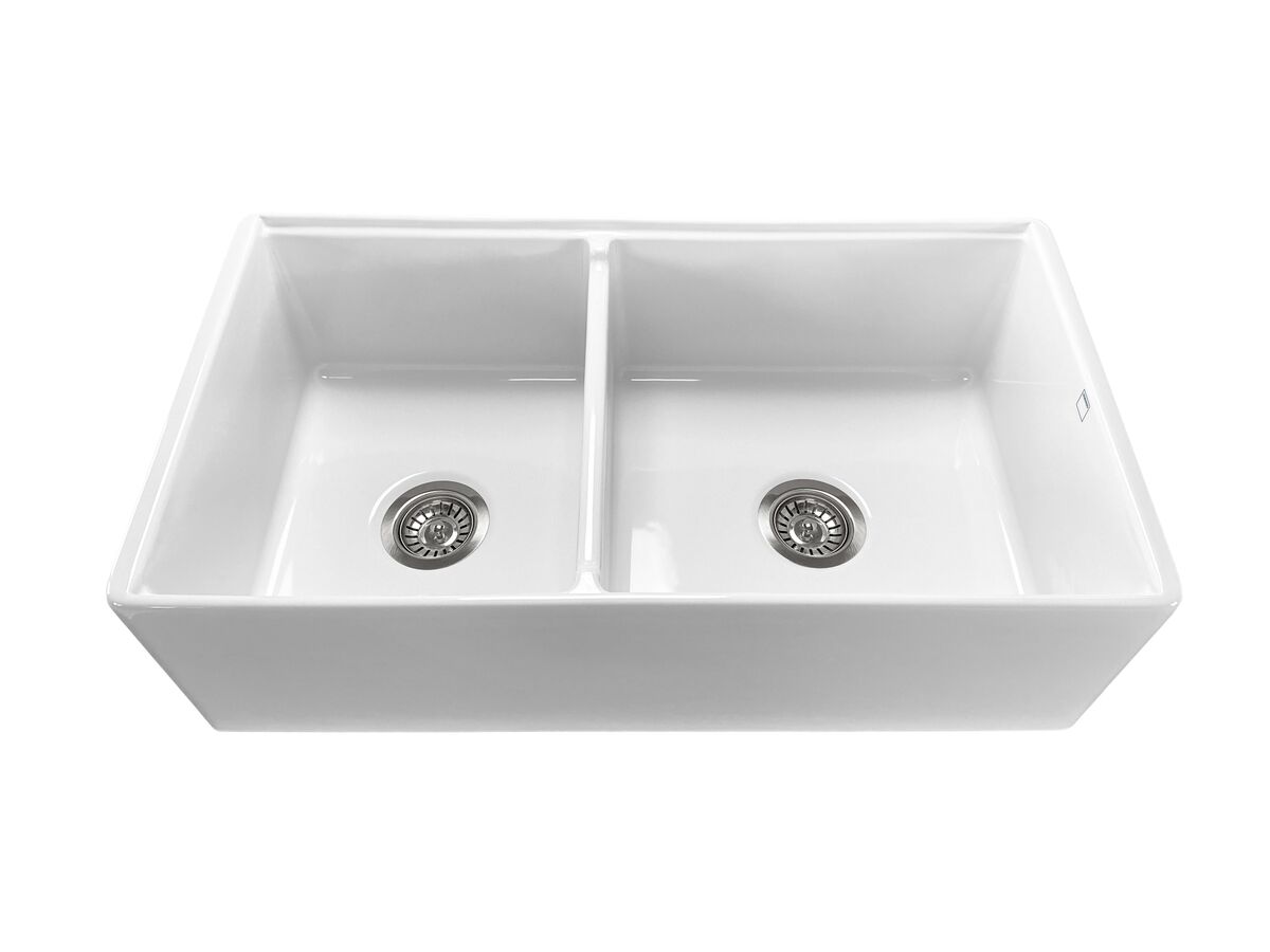 Memo Harper 1 3/4 Butler Sink Fireclay White - Image 2