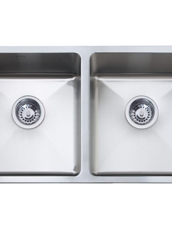 Memo Hugo Double Bowl Sink No Taphole Stainless Steel