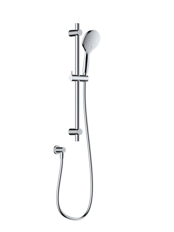 Mizu Drift Single Rail Shower with Wall Water Inlet Chrome (5 Star)