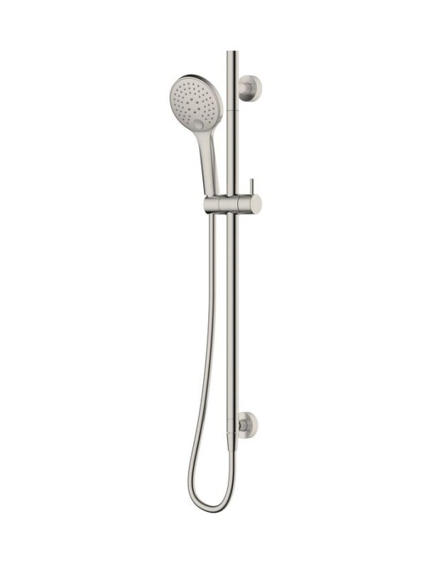 Mizu Drift Single Rail Shower with Top Rail Water Inlet Brushed Nickel (3 Star)
