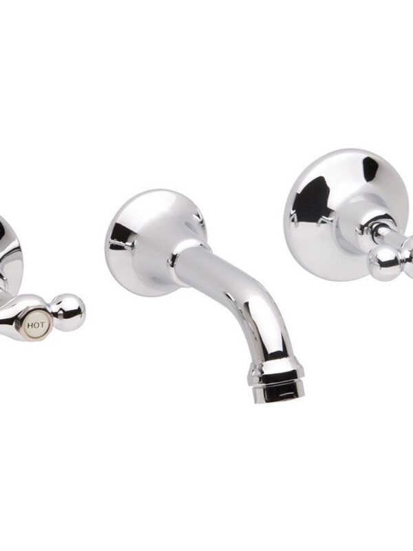 Posh Bristol Lever Bath Set 1/4 Ceramic Disc Chrome