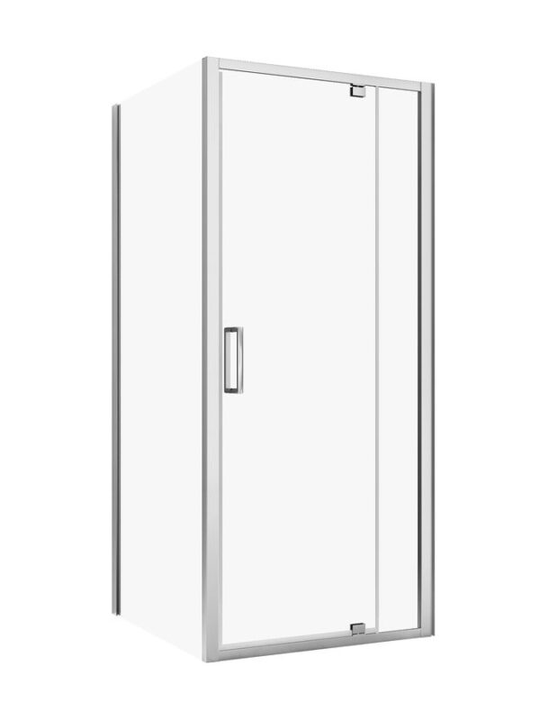 Posh Bristol Shower System with Rear Outlet 900mm x 900mm White & Chrome
