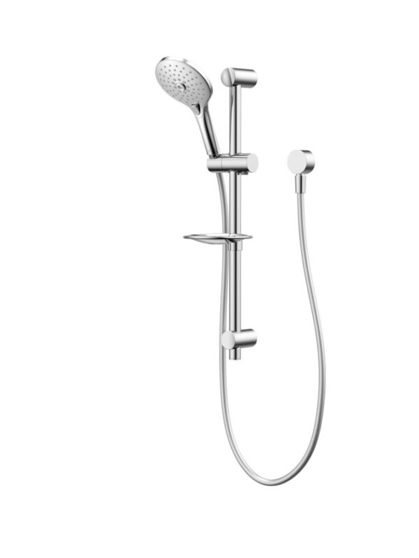 Posh Domaine Single Rail Shower 3 Functions with Wall Water Inlet Chrome (4 Star)