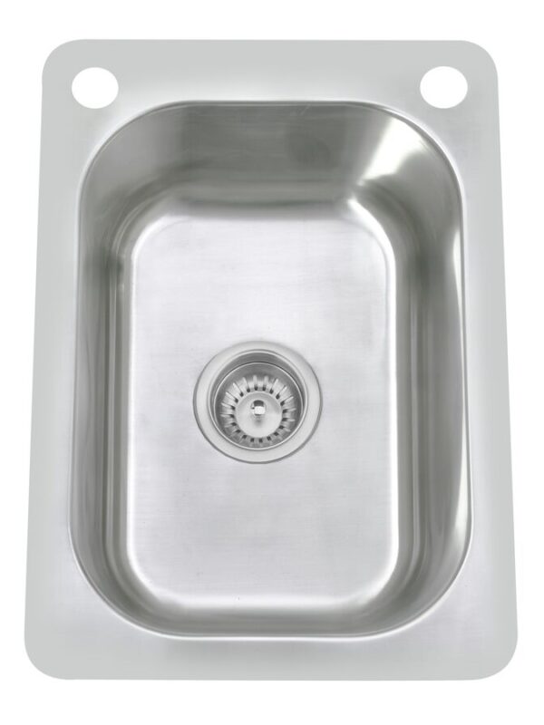 Posh Domaine Trough 27L with Bypass 2 Taphole Stainless Steel