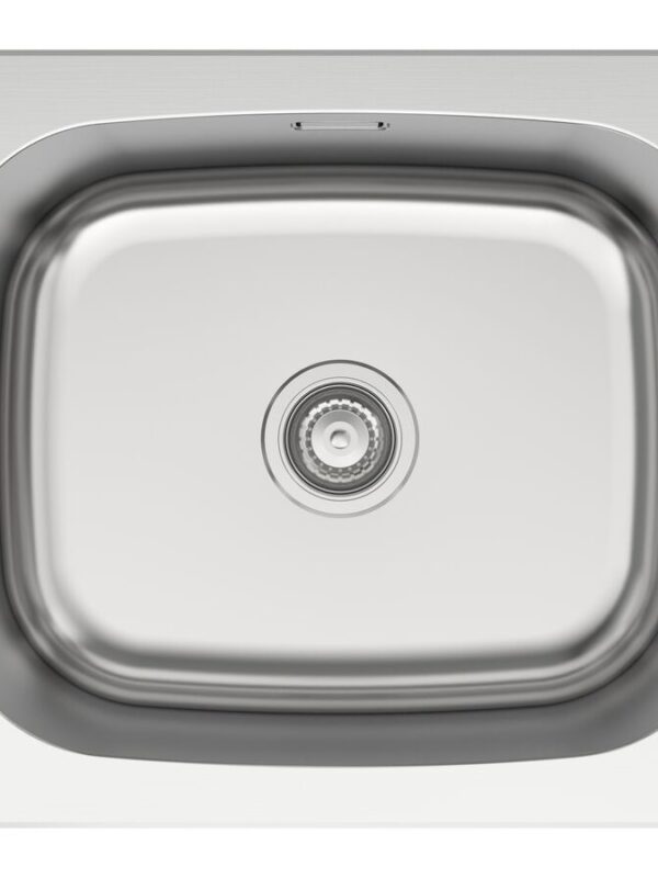 Posh Solus MK2 Inset/Undermount Laundry Trough 45 Litre 1 Taphole with Bypass & Overflow Stainless Steel