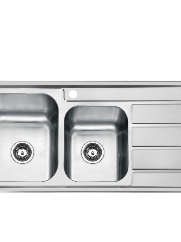Posh Solus MK3 1 3/4 Bowl Inset Sink 1 Taphole Left Hand Bowl Stainless Steel