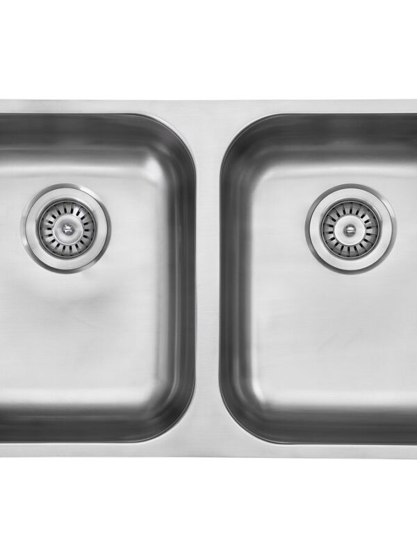 Posh Solus MK3 Double Bowl Undermount Sink No Taphole Stainless Steel